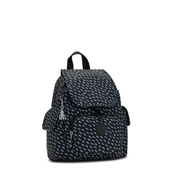 Plecaki Kipling City Pack Mini Printed Backpack Czarne | PL 1194MQ